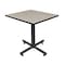 Kobe Square Tables > Breakroom Tables > Kobe Square & Round Tables, Wood, Metal Top, Maple TKB3030PL - alternate 1